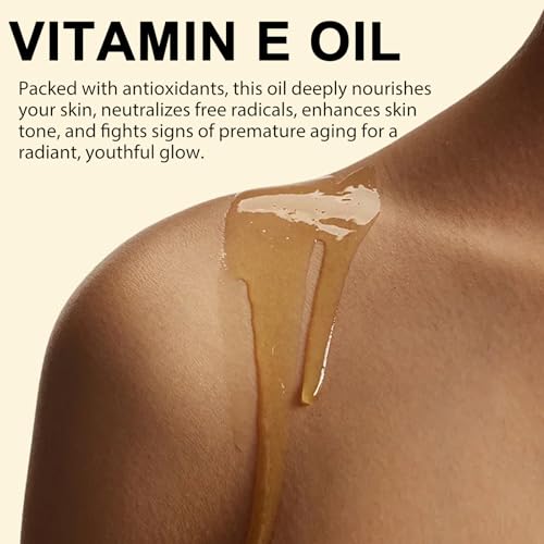 Vitamin E Oil for Skin & Hair - 75,000 IU, 2 Fl Oz - Natural Anti-Aging Moisturizer