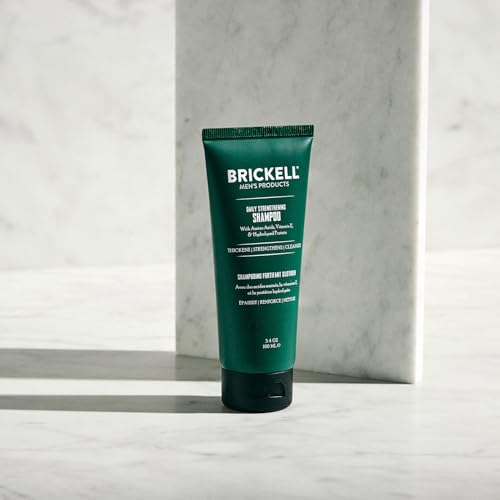 Brickell Men's Daily Strengthening Shampoo 3.4oz - Mint & Tea Tree Oil