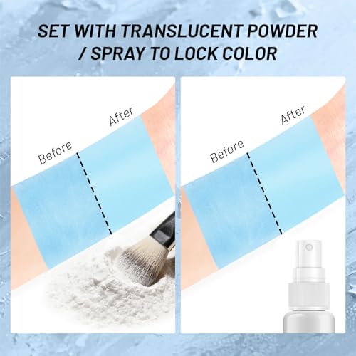Light Blue Vegan Face and Body Paint Stick - 0.12oz for Halloween