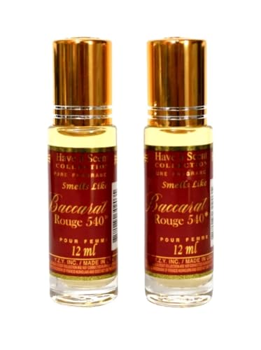 Perfume Oil Baccarat Parfum 12ml - Pack of 2, Long-Lasting Fragrance