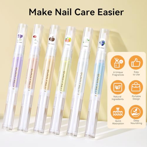 Born Pretty 6-Pack Cuticle Oil Pen Set for Nail Care