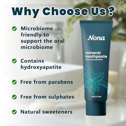 GFG Nano Natural Probiotic Hydroxyapatite Toothpaste 2pcs - Fluoride-Free, Sensitive & Fresh Mint