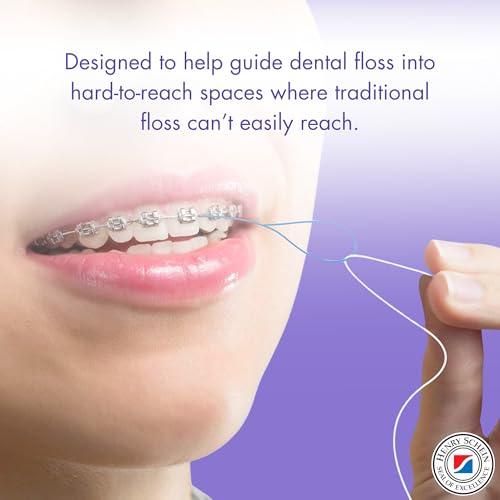 Dental Floss Threaders for Bridges, Implants & Braces - 100 Ct