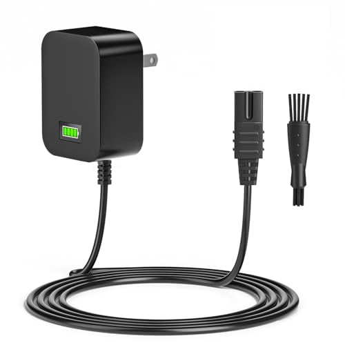 vhbw 2V Replacement Power Cord for Wahl Shaver & Trimmer - Green Indicator