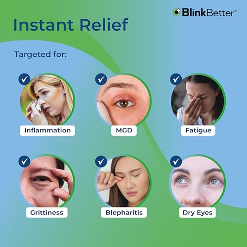 BlinkBetter Tea Tree Oil Eyelid Wipes - 60 Count Pack of 1 - Blepharitis & Dry Eye Relief, Gentle Cleansing & Soothing for Sensitive Eyes