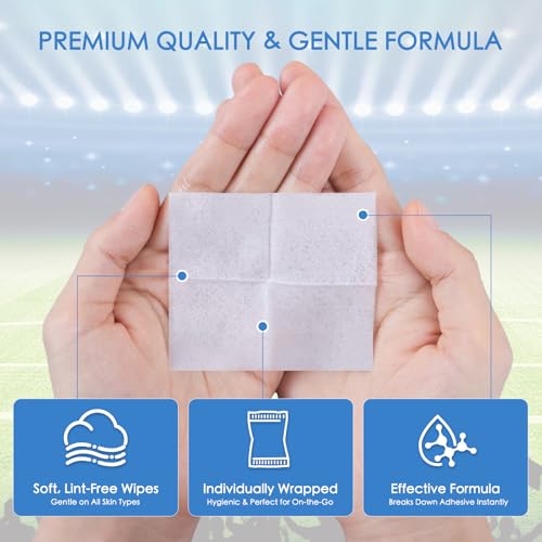 Achenyu Disposable Tattoo & Face Paint Removal Wipes 20 Pack S - Hygienic, Quick-Dry, Gentle