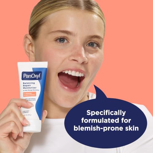 PanOxyl PM Balancing Repair Moisturizer with Niacinamide & Ceramides - 3 oz Night Face Hydrator for Acne & Dry Skin - Pack of 1