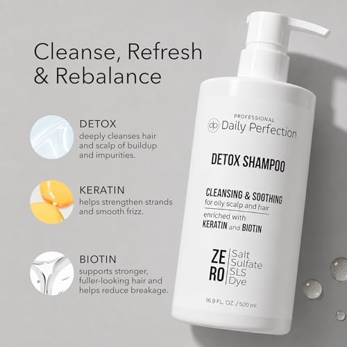 Detox Shampoo with Biotin & Keratin - 16.9 Fl Oz Daily Perfection