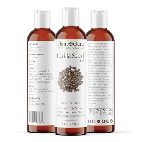 Perilla Seed Oil 8oz Cold Pressed Natural Skin & Hair Moisturizer