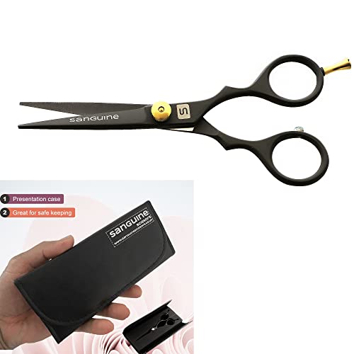Sanguine 5" Professional Mustache & Beard Trimming Scissors - Japanese Steel