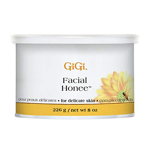 GiGi Facial Honee Wax - 8 oz Hair Removal Wax for Sensitive Skin