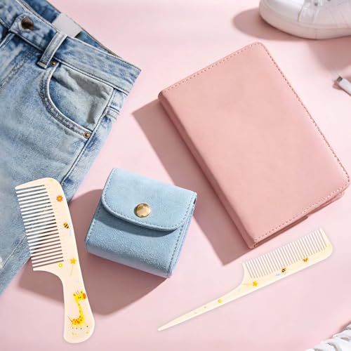 Baby Hair Comb Set - 2 Cute Giraffe Combs for All Hair Types