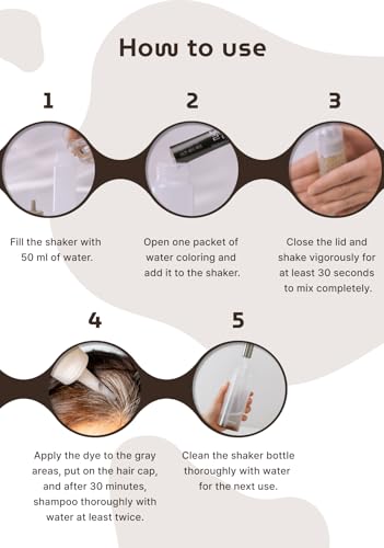 SEEDBEE Korean Permanent Hair Dye Kit - Medium Brown, Vegan, Gray Coverage