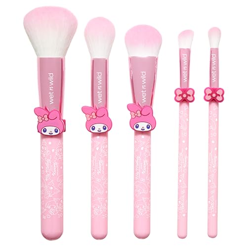 wet n wild My Melody & Kuromi 5-Piece Makeup Brush Set - Multicolor
