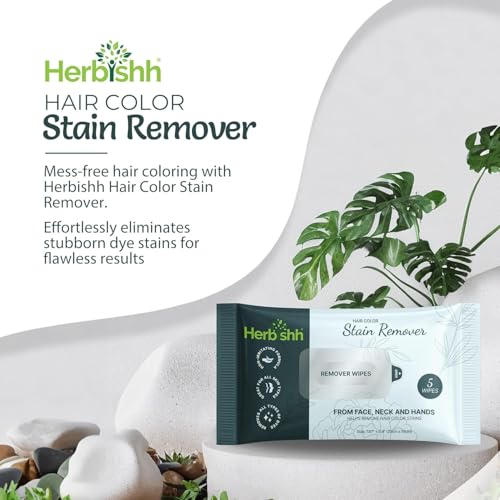 Herbishh Hair Dye Stain Remover Wipes – Gentle & Travel-Friendly