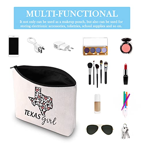 Texas Lone Star State Makeup Zipper Pouch - Proud Texan Gift Bag