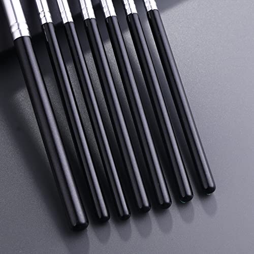 JEZTDKLE 12-Piece Professional Eye Makeup Brush Set with Storage Bag