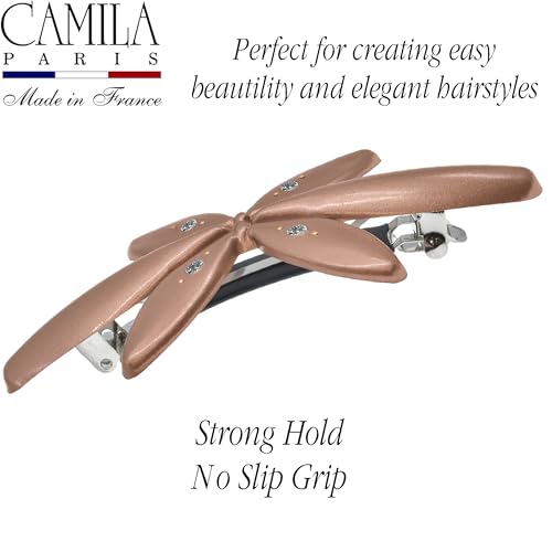 Camila Paris CP3757 Bronze French Hair Barrette Clip for Girls & Women