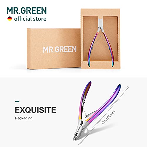 MR.GREEN Colored Titanium Cuticle Nippers - Precision Nail Clippers