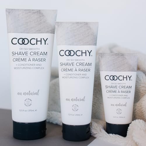 Coochy Shave Cream - Moisturizing Intimate Shaving Cream - 12.5 oz Au Natural