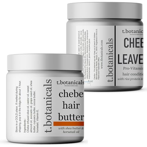 Chebe Hair Growth Set with Lavender Butter & Leave-In Conditioner - 4 oz Each, Pack of 2