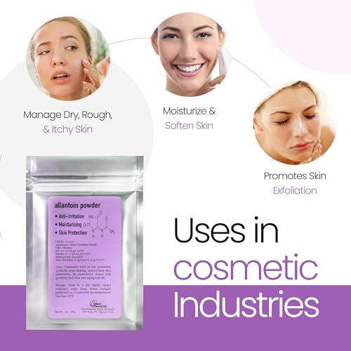 Allantoin Powder Cosmetic Grade for DIY Skin Care - 2 oz (Pack of 2)