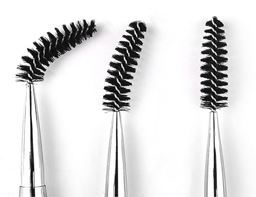 Pink Mascara Brushes with Cap - 2PCS Eyelash Applicators