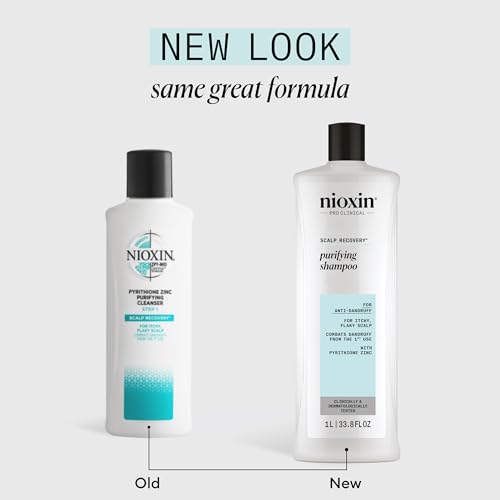 Nioxin Scalp Recovery Purifying Shampoo | For Itchy, Flaky Scalp | Anti-Dandruff | Formulated with Pyrithione Zinc