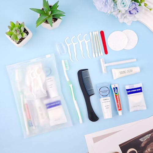 Travel Size Toiletry Kit Bulk 20 Pack for Hygiene & Care
