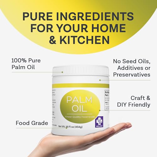 MD. Life Sustainable Cold Pressed Palm Oil, Food Grade, 16 oz