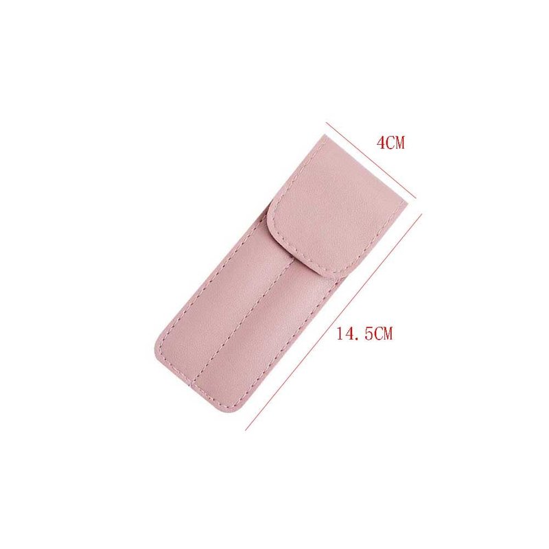2 Pieces Tweezer Storage Bag Case PU Eyelash Tweezer Sleeve 2 Slot Eyelash Tweezer Cover Case Bag Lash Tweezer Case Eyelash Tweezer Carrying Bag Eyelash Tweezer Pouch Holder, Pink