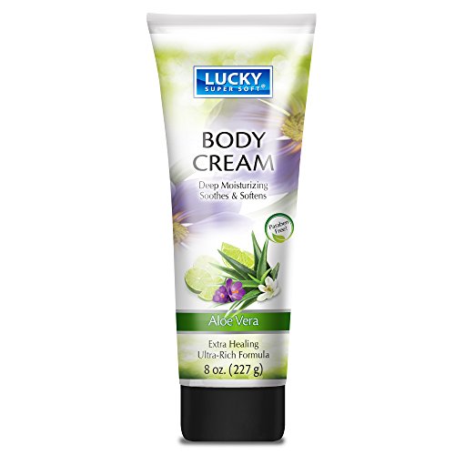 Lucky Super Soft Aloe Vera Body Cream - 8 Ounce Moisturizer
