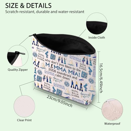 Mamma M-ia Cosmetic Bag - Music Inspired Gift for Mamma