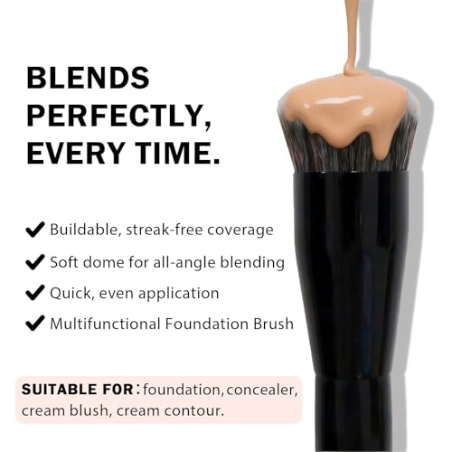 GlintMagic Foundation Brush - Streak-Free Finish for All Skin Types