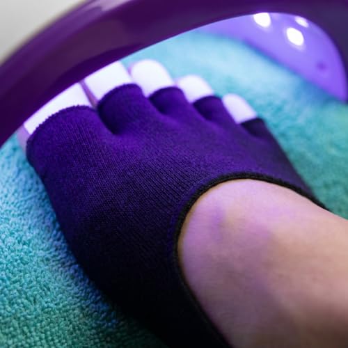 UV Protection Socks for Gel Pedicure - Anti-Tanning Foot Cover (1 Pair)