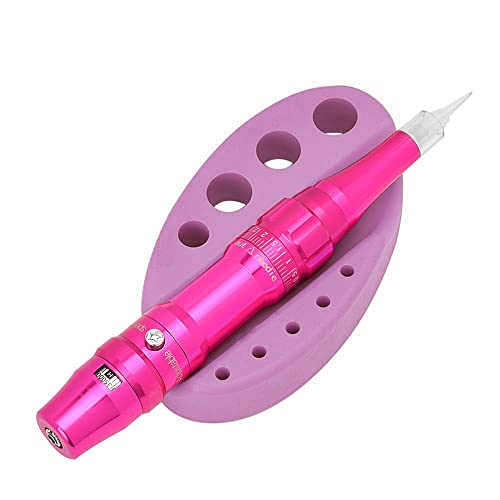 Pink Tattoo Pen Holder Silicone Organizer for Permanent Makeup & Microblading - Pink