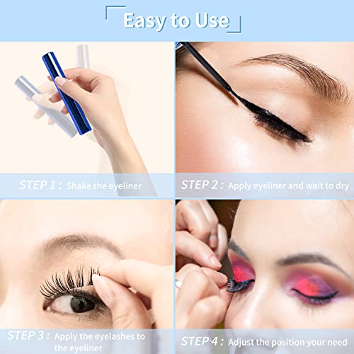 Kistep Magnetic Eyelashes Kit - 7 Pairs 3D Reusable Lashes