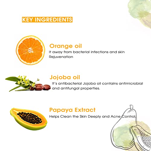 Nutriglow Advanced Organics Vitamin C Bleach for Tan Removal, and Hair Lightening (6 in 1) - 20g