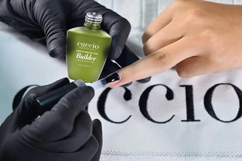 Cuccio Brush-On Builder Gel, Clear, 0.44 Fl Oz - LED/UV Soak-Off Nail Polish