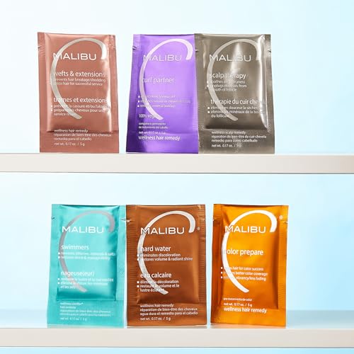 Malibu C Swimmers Wellness Hair Remedy Treatment - 3 Packets