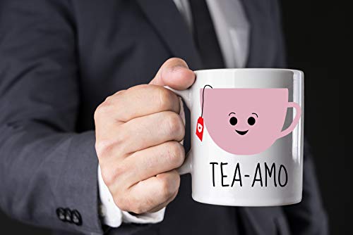Funny 'Tea Amo' Mug - 11oz Ceramic Coffee Cup for Gifts