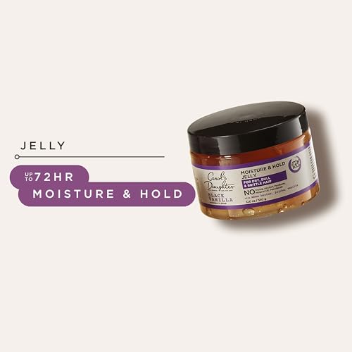 Carol's Daughter Black Vanilla Moisture & Hold Jelly - 12 Fl Oz Hair Gel for Curly Hair