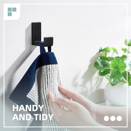 Matte Black SUS304 Stainless Steel Towel Hook for Bathroom