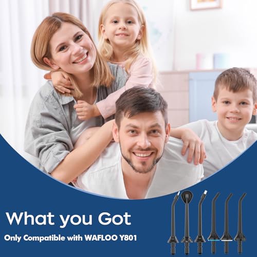 Replacement Jet Tips (6 Pieces) for Water Flosser Y801 | WAFLOO