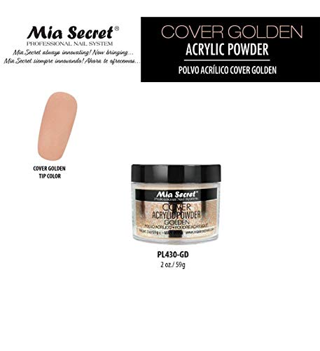 Mia Secret Professional Cover Acrylic Powder - Golden, 2oz