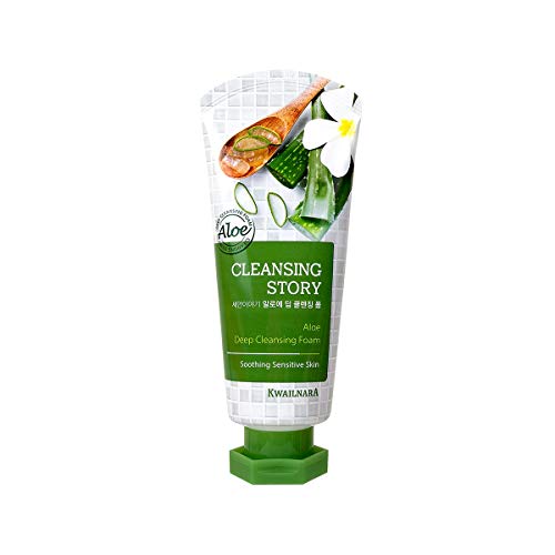 Kwailnara Aloe Deep Facial Cleansing Foam - Gentle Skin Purifying Wash