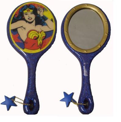 Wonder Woman Hand Mirror - Vandor 9-inch Decorative Hand Mirror
