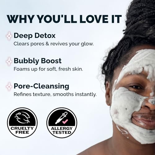 Elizabeth Mott Carbonated Bubble Clay Mask - Deep Pore Cleansing Charcoal Mask