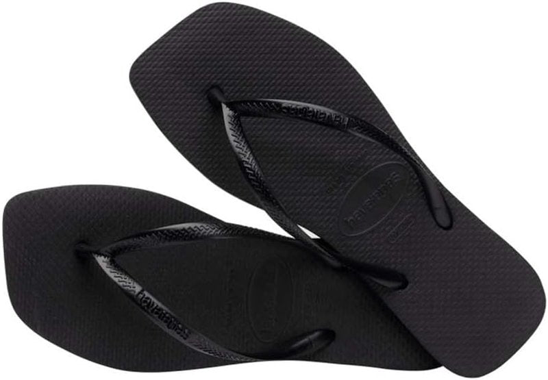 Havaianas Women's Slim Square Flip Flops - Comfortable Solid Design | Multiple Colors Available