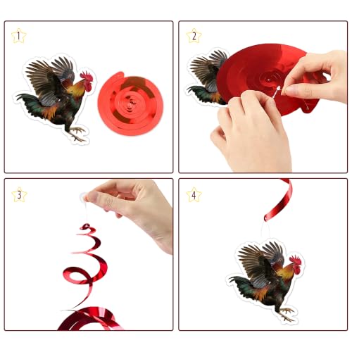 Farmhouse Rooster Birthday Decorations Set - Party Supplies Kit